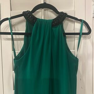 Green Nine West Halter Neck Dress